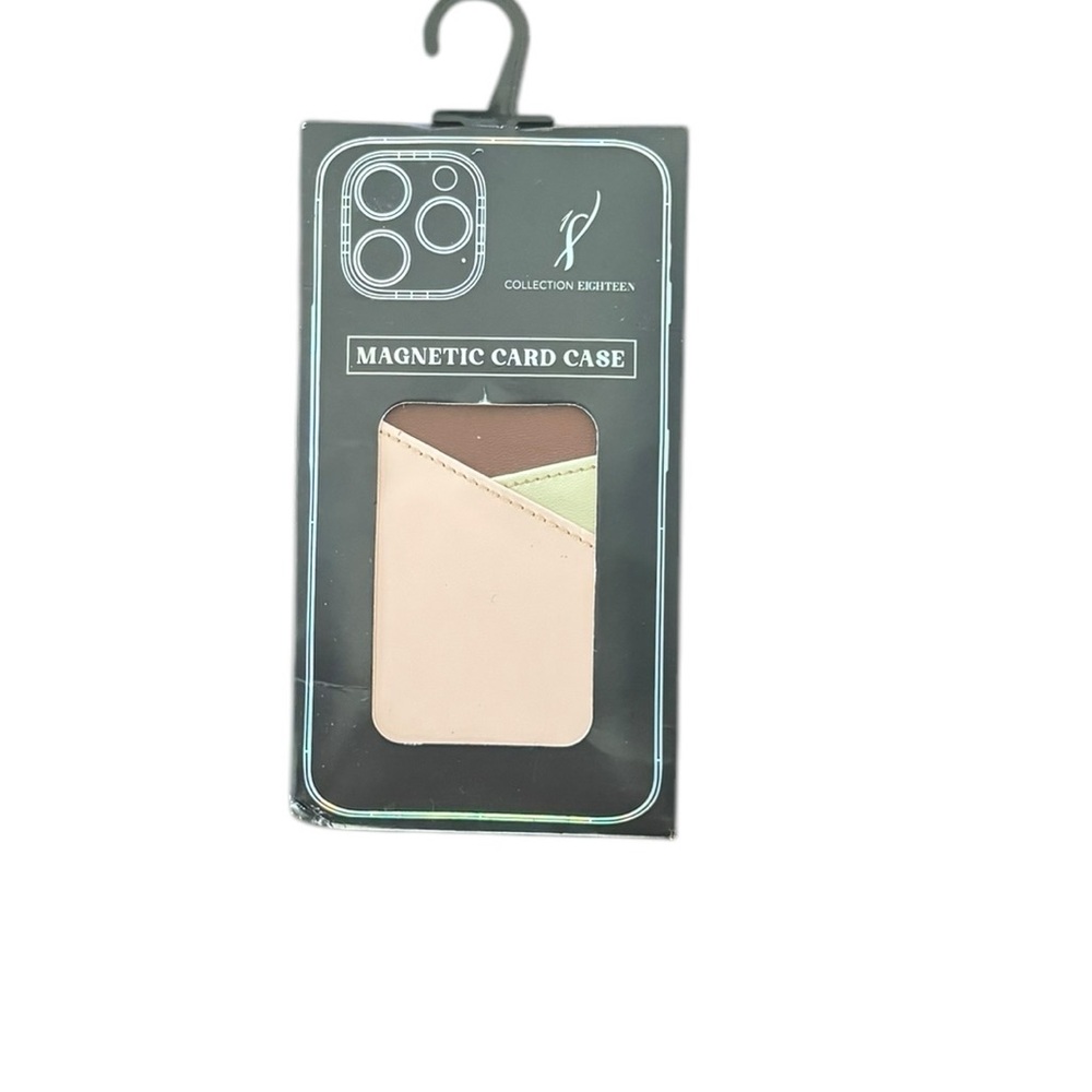 Magnetic Card Case - Cream and Brown(NWT)